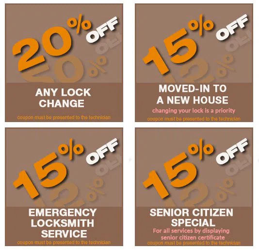 East Central Park FL Locksmith, East Central Park, FL 407-255-2252 - coupon19-set-four